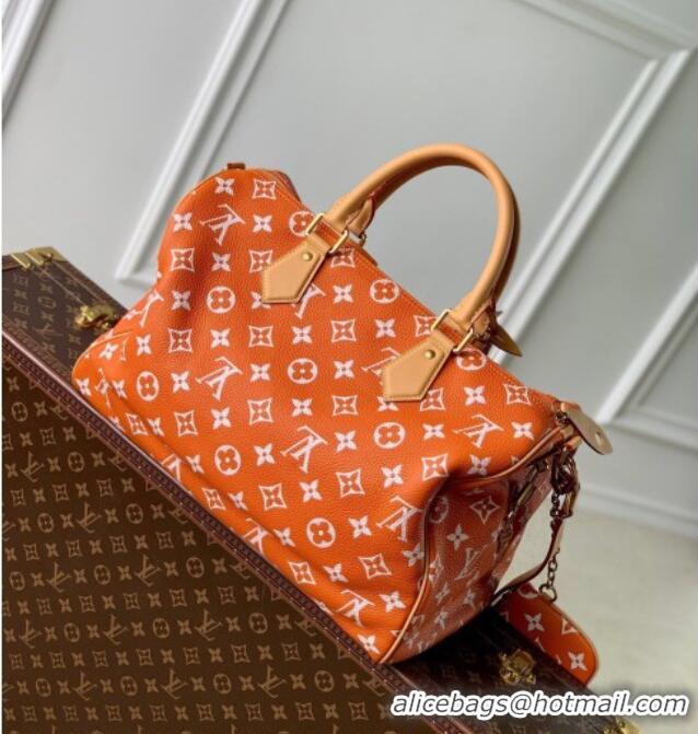 Best Price Louis Vuitton Speedy P9 Bandoulière 40 Bag in Calf Leather M24417 Orange 2026