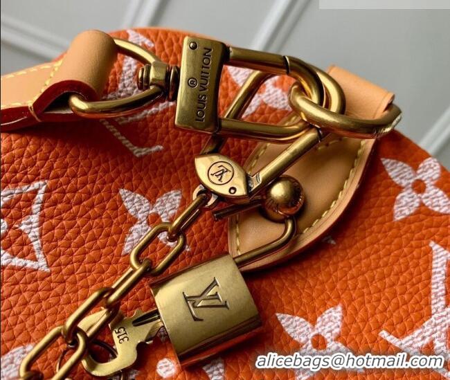 Best Price Louis Vuitton Speedy P9 Bandoulière 40 Bag in Calf Leather M24417 Orange 2026