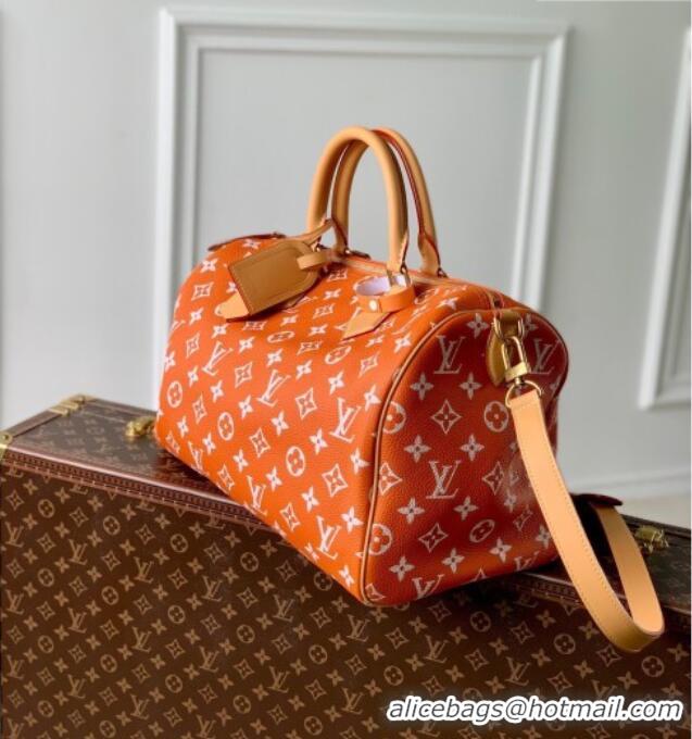 Best Price Louis Vuitton Speedy P9 Bandoulière 40 Bag in Calf Leather M24417 Orange 2026