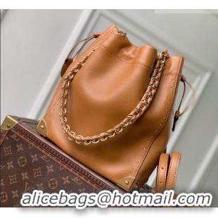 Big Discount Louis Vuitton Noé Trunk Bucket bag in Calfskin leather M29131 Tan Brown 2026