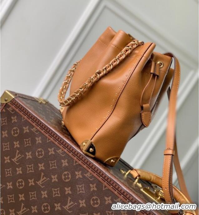 Big Discount Louis Vuitton Noé Trunk Bucket bag in Calfskin leather M29131 Tan Brown 2026