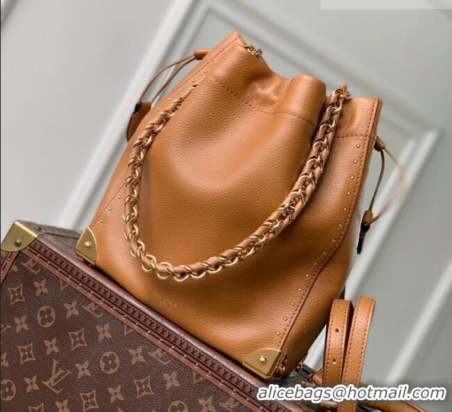 Big Discount Louis Vuitton Noé Trunk Bucket bag in Calfskin leather M29131 Tan Brown 2026