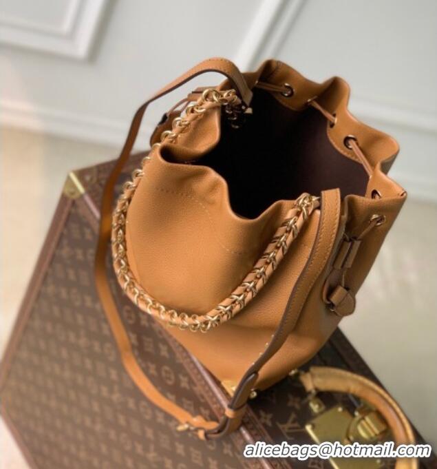 Big Discount Louis Vuitton Noé Trunk Bucket bag in Calfskin leather M29131 Tan Brown 2026