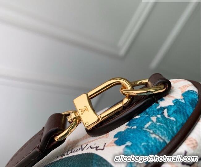 Top Grade Louis Vuitton Nano Speedy Bag in Monogram Dune Canvas with Flora Print M29149 2026 Monogram Eden Collection