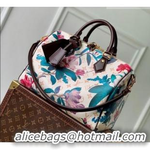 Low Cost Louis Vuitton Speedy Soft 30 Bag in Monogram Dune Canvas with Flora Print M29066 2026 Monogram Eden Collection