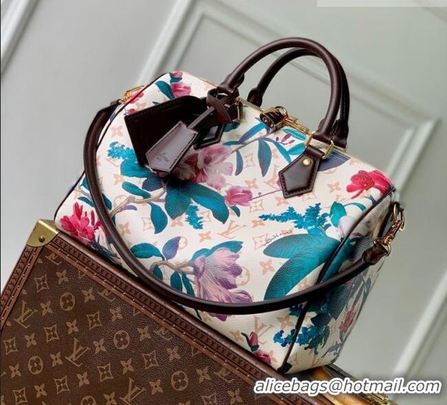 Low Cost Louis Vuitton Speedy Soft 30 Bag in Monogram Dune Canvas with Flora Print M29066 2026 Monogram Eden Collection