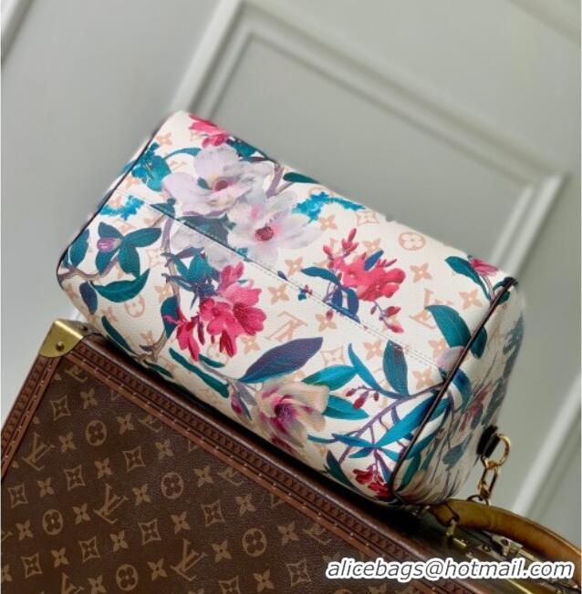 Low Cost Louis Vuitton Speedy Soft 30 Bag in Monogram Dune Canvas with Flora Print M29066 2026 Monogram Eden Collection