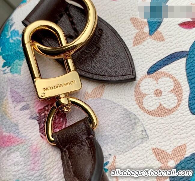 Low Cost Louis Vuitton Speedy Soft 30 Bag in Monogram Dune Canvas with Flora Print M29066 2026 Monogram Eden Collection