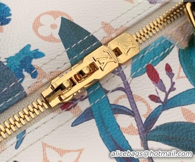 Low Cost Louis Vuitton Speedy Soft 30 Bag in Monogram Dune Canvas with Flora Print M29066 2026 Monogram Eden Collection