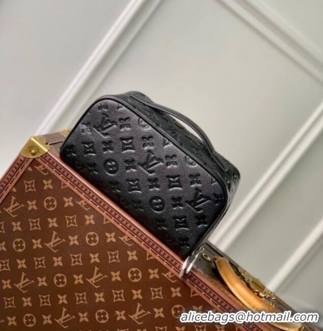 Grade Quality Louis Vuitton Toiletry Bag in Monogram Leather M11750 Black 2026