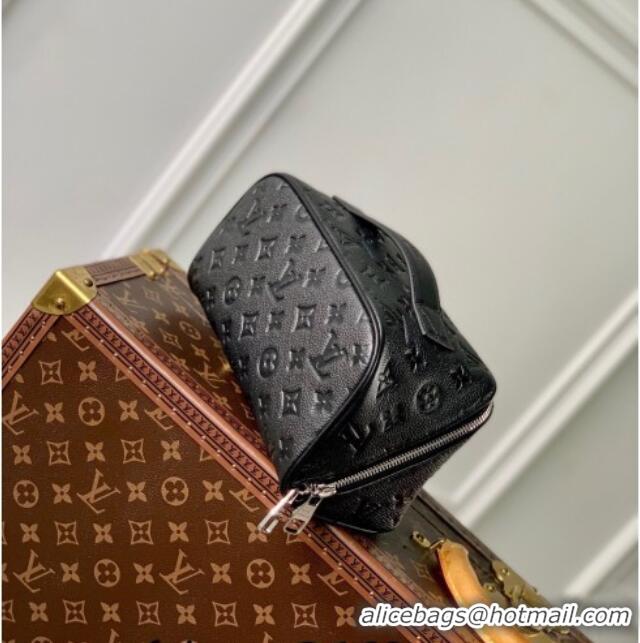 Grade Quality Louis Vuitton Toiletry Bag in Monogram Leather M11750 Black 2026