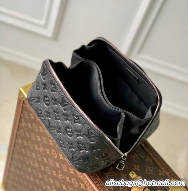 Grade Quality Louis Vuitton Toiletry Bag in Monogram Leather M11750 Black 2026