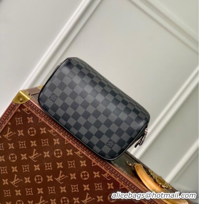 Buy Discount Louis Vuitton Toiletry Bag in Damier Canvas N11750 Black 2026