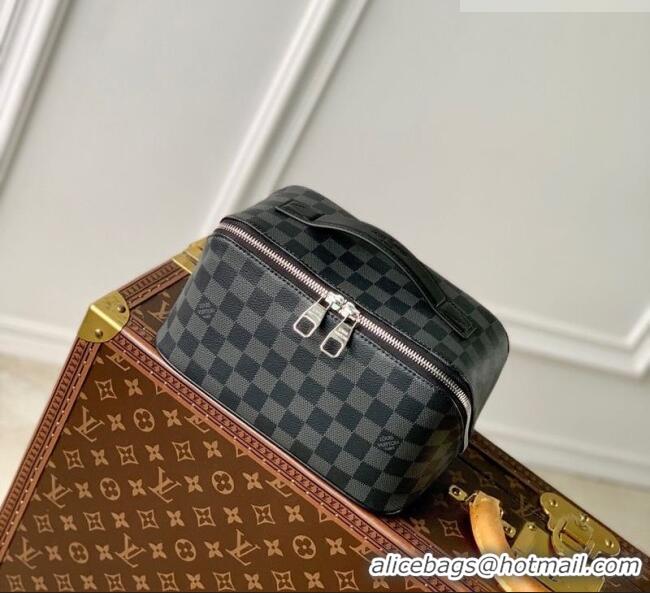 Buy Discount Louis Vuitton Toiletry Bag in Damier Canvas N11750 Black 2026
