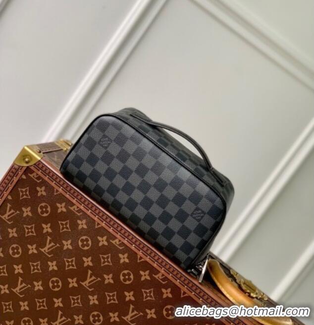 Buy Discount Louis Vuitton Toiletry Bag in Damier Canvas N11750 Black 2026