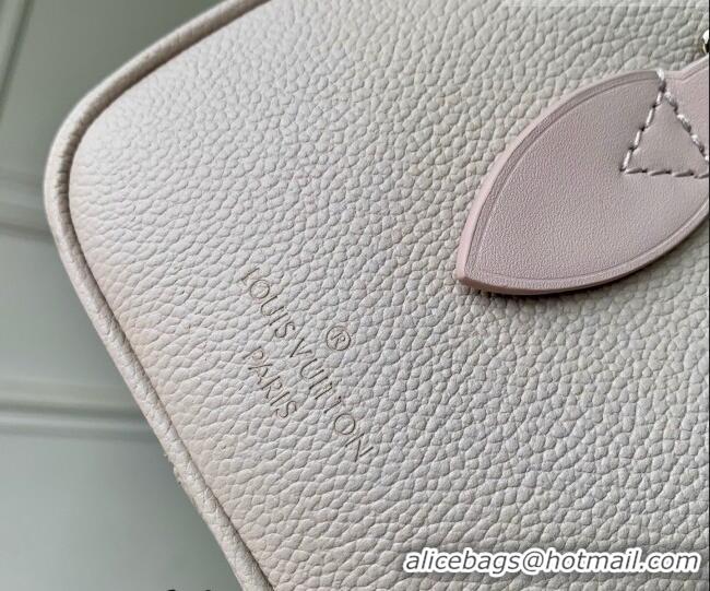 Good Taste Louis Vuitton Speedy Bandoulière 20 Bag in Bicolor Empreinte Monogram Leather M28343 Pale Pink 2026
