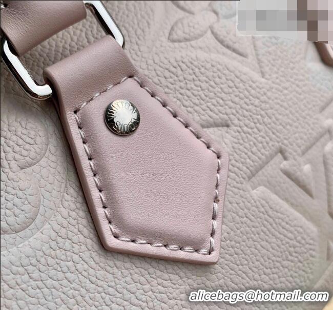 Good Taste Louis Vuitton Speedy Bandoulière 20 Bag in Bicolor Empreinte Monogram Leather M28343 Pale Pink 2026