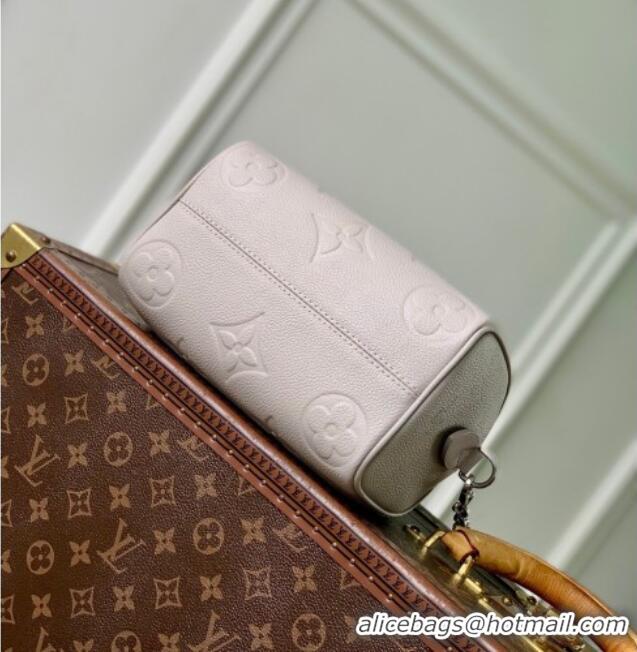 Good Taste Louis Vuitton Speedy Bandoulière 20 Bag in Bicolor Empreinte Monogram Leather M28343 Pale Pink 2026