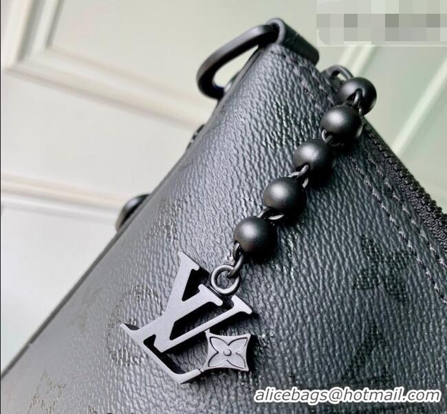 Grade Quality Louis Vuitton Vagabon Hobo bag in Monogram Midnight Canvas M27856 Black 2026