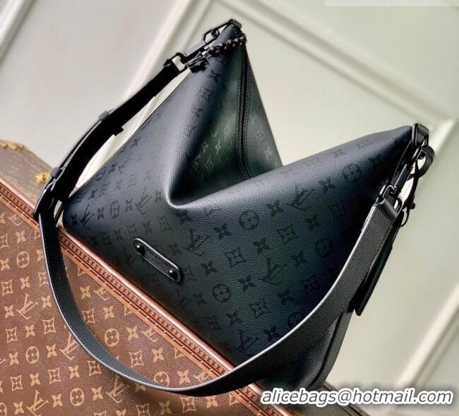 Grade Quality Louis Vuitton Vagabon Hobo bag in Monogram Midnight Canvas M27856 Black 2026