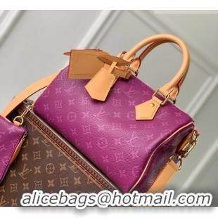 Top Quality Louis Vuitton Speedy P9 Bandoulière 25 Bag in Calf Leather M24443 Purple 2026