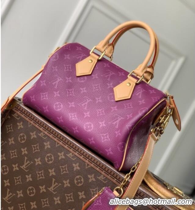 Top Quality Louis Vuitton Speedy P9 Bandoulière 25 Bag in Calf Leather M24443 Purple 2026