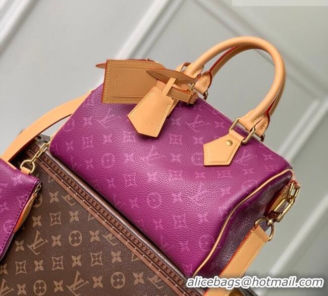 Top Quality Louis Vuitton Speedy P9 Bandoulière 25 Bag in Calf Leather M24443 Purple 2026