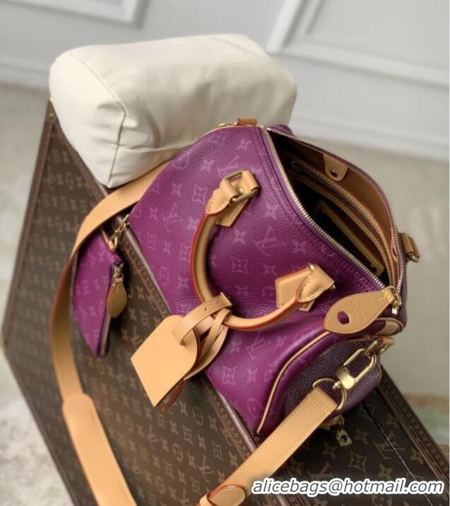 Top Quality Louis Vuitton Speedy P9 Bandoulière 25 Bag in Calf Leather M24443 Purple 2026