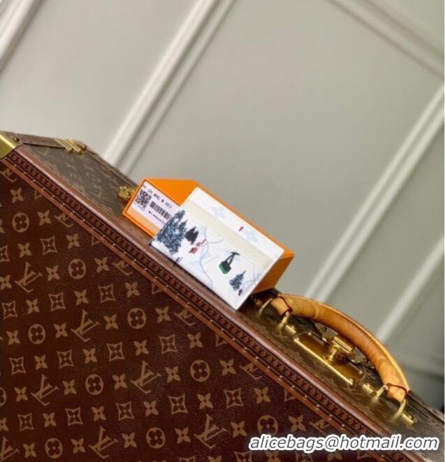 Good Product Louis Vuitton Double Card Holder in Ski White Monogram Canvas M14864 2026