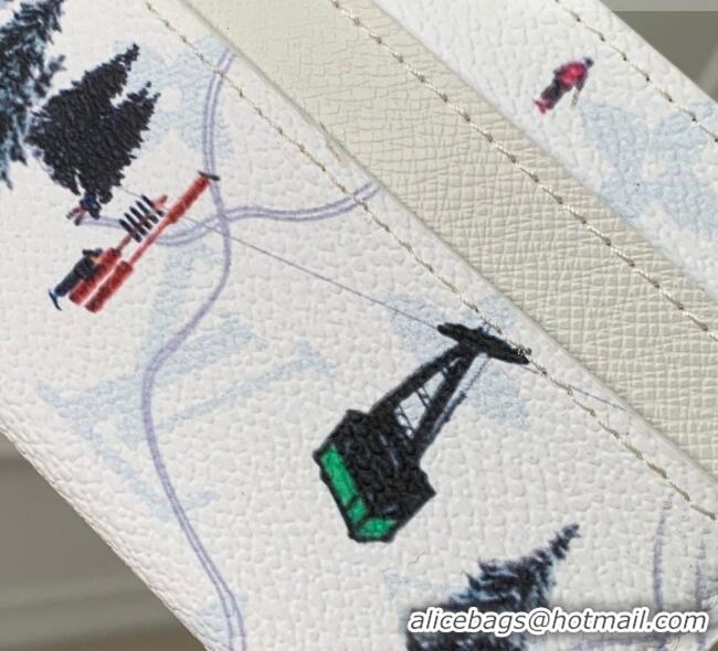 Good Product Louis Vuitton Double Card Holder in Ski White Monogram Canvas M14864 2026