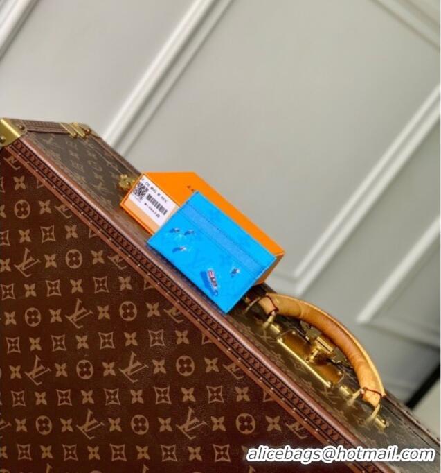 Good Taste Louis Vuitton Double Card Holder in Pool Blue Monogram Canvas M14862 2026