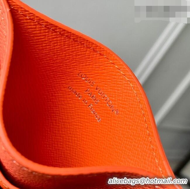 Grade Quality Louis Vuitton Double Card Holder in Orange Monogram Canvas M14861 2026