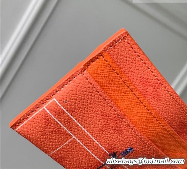 Grade Quality Louis Vuitton Double Card Holder in Orange Monogram Canvas M14861 2026