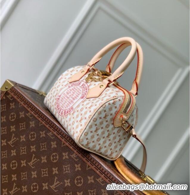 New Design Louis Vuitton Resort Speedy Bandoulière 20 Bag in Nude Rose Canvas M29459 2026