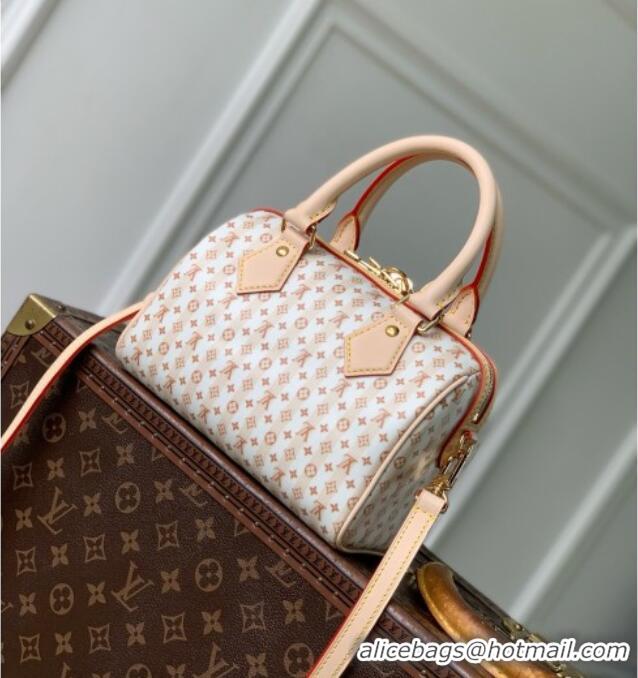 New Design Louis Vuitton Resort Speedy Bandoulière 20 Bag in Nude Rose Canvas M29459 2026