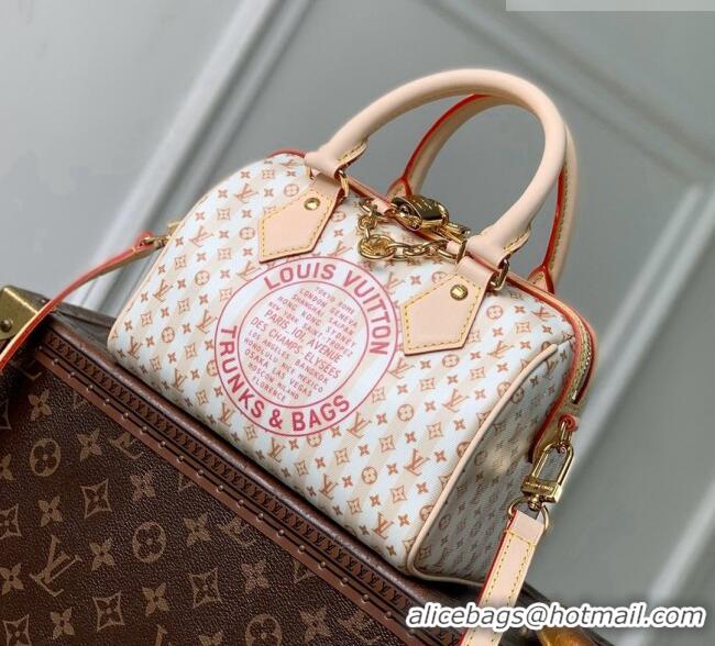 New Design Louis Vuitton Resort Speedy Bandoulière 20 Bag in Nude Rose Canvas M29459 2026