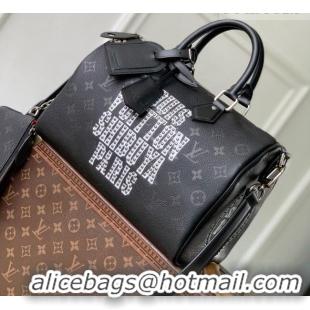 Buy Fashionable Louis Vuitton Speedy P9 Bandoulière 30 Jackets Bag in Black Cowhide Leather M26180 2026