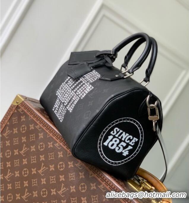 Buy Fashionable Louis Vuitton Speedy P9 Bandoulière 30 Jackets Bag in Black Cowhide Leather M26180 2026