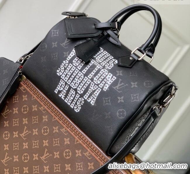 Buy Fashionable Louis Vuitton Speedy P9 Bandoulière 30 Jackets Bag in Black Cowhide Leather M26180 2026