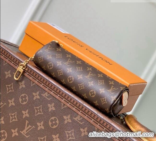 Famous Brand Louis Vuitton Pochette Pencil in Brown Monogram Canvas M28059 2026
