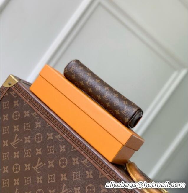 Famous Brand Louis Vuitton Pochette Pencil in Brown Monogram Canvas M28059 2026
