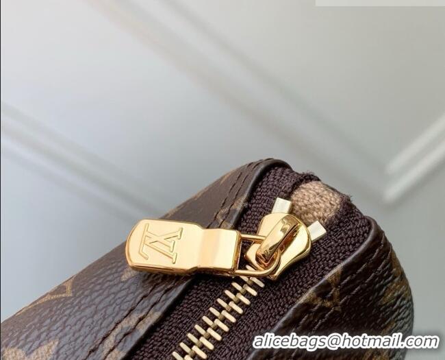 Famous Brand Louis Vuitton Pochette Pencil in Brown Monogram Canvas M28059 2026