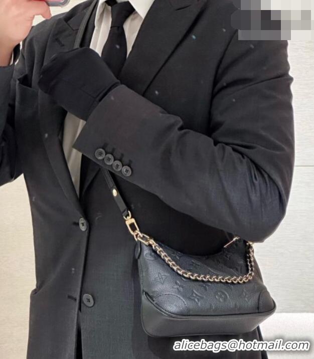 Best Price Louis Vuitton Nano Boulogne Bag in Black Monogram Cowhide Leather M28427 2026