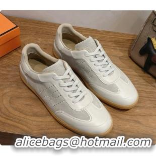 Low Cost Hermes Match Sneakers in Suede and Calfskin H080602 Grey 2026