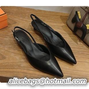 Best Price Hermes Nicoletta 40 Pump in Black Leather 080611 2026