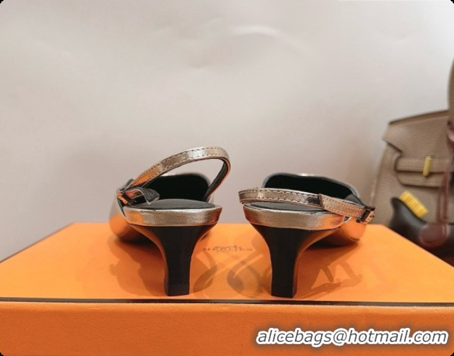 Purchase Hermes Nicoletta 40 Pump in Champagne Leather 080612 2026