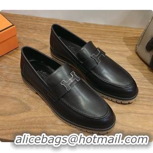 Top Design Hermes Faubourg Loafer in Calfskin H080624 Black 2026