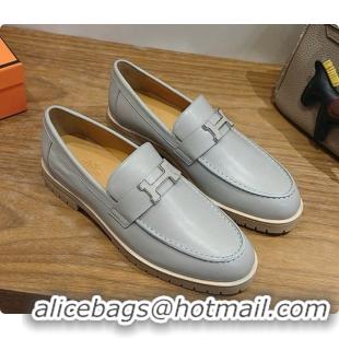 Low Price Hermes Faubourg Loafer in Calfskin H080627 Grey 2026