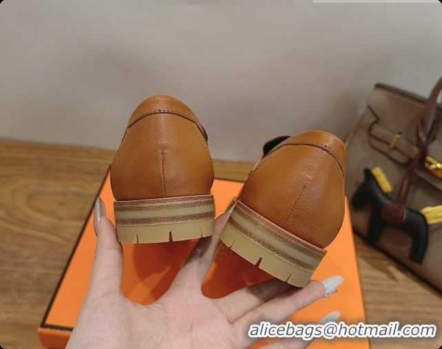 Best Product Hermes Faubourg Loafer in Calfskin H080628 Brown 2026