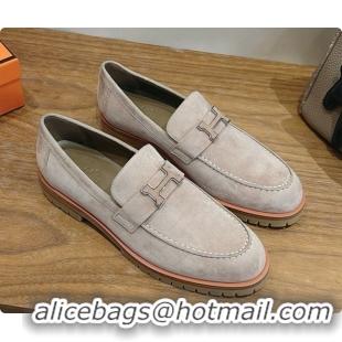 Unique Style Hermes Faubourg Loafer in Suede H080631 Grey 2026